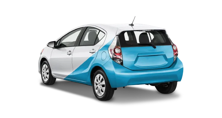 Partial wrap on a car