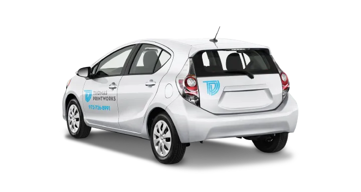 Spot graphics on a car